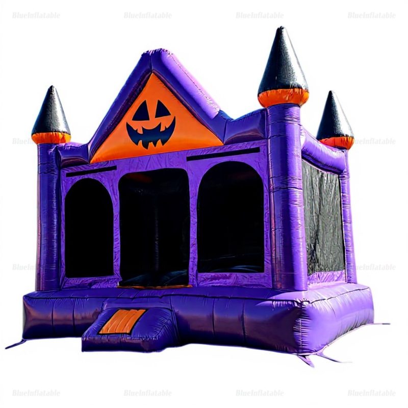 Pumpkin Halloween Inflatable Bounce House for Backyard