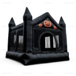 Halloween Pumpkin Bounce House & Slide Rental