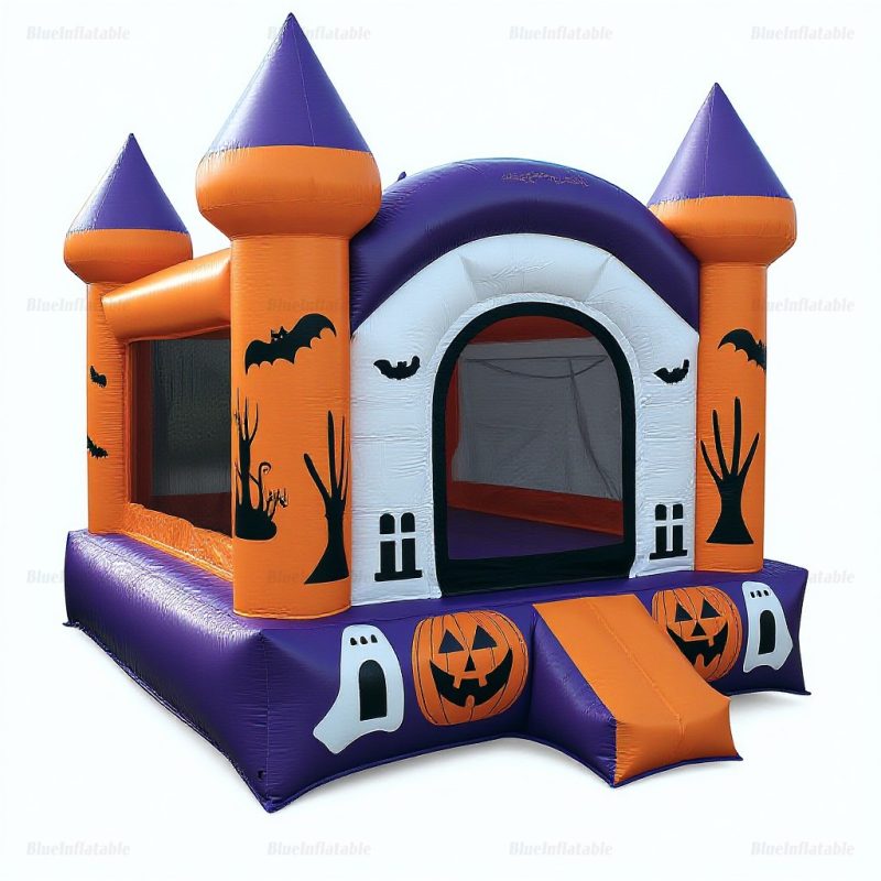 Halloween Pumpkin & Ghost Inflatable Bounce House