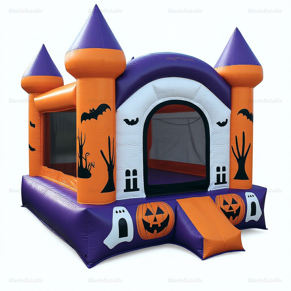 Halloween Pumpkin & Ghost Inflatable Bounce House
