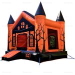 Outsunny Halloween Kids Inflatable Bouncy Castle Playhouse