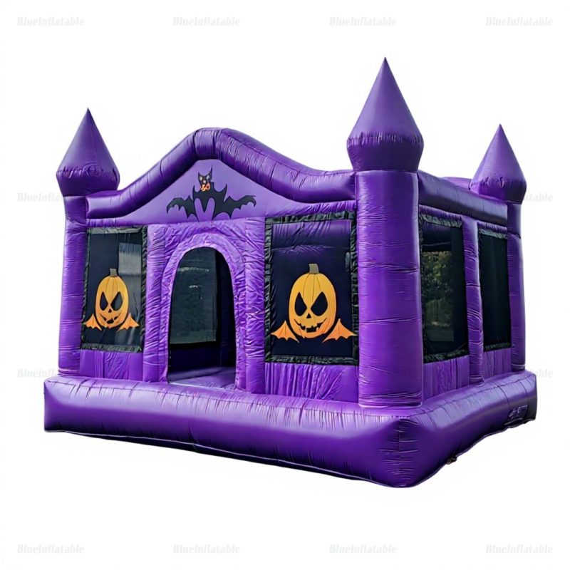 Halloween Pumpkin Bat Inflatable Water Slide Rental