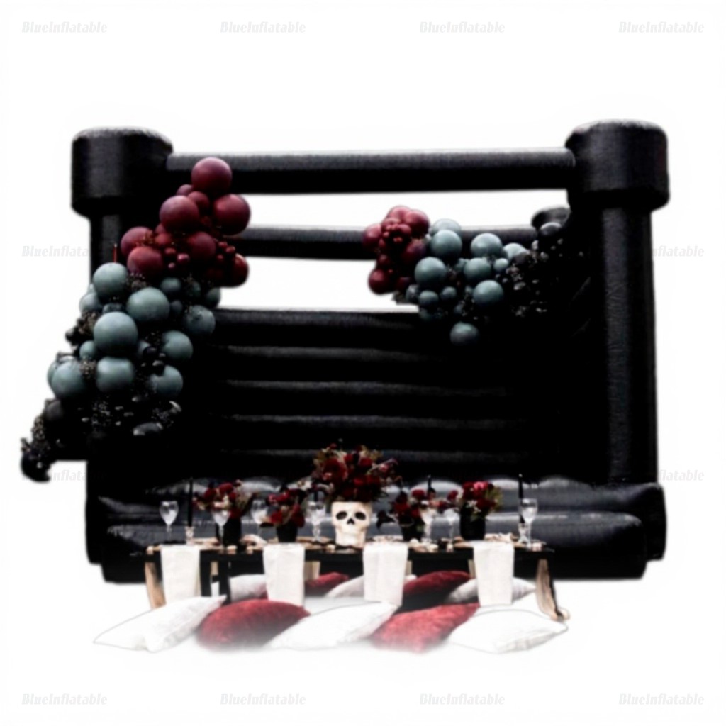 Halloween Black Wedding Bounce House for Parties