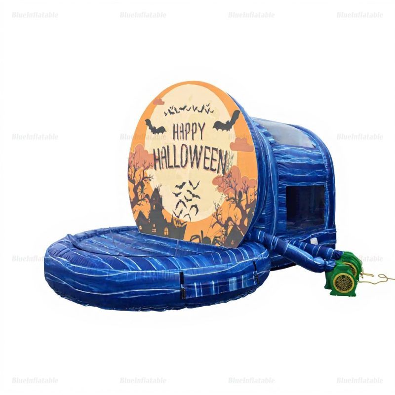 Halloween Haunted Inflatable Snow Globe with Blowing Snow