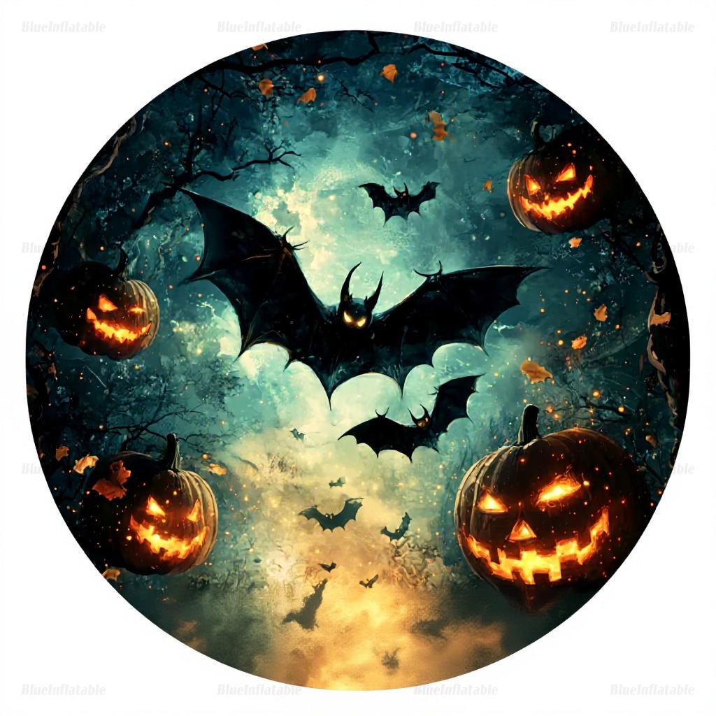 Halloween Haunted Inflatable Snow Globe with Blowing Snow - Image 5