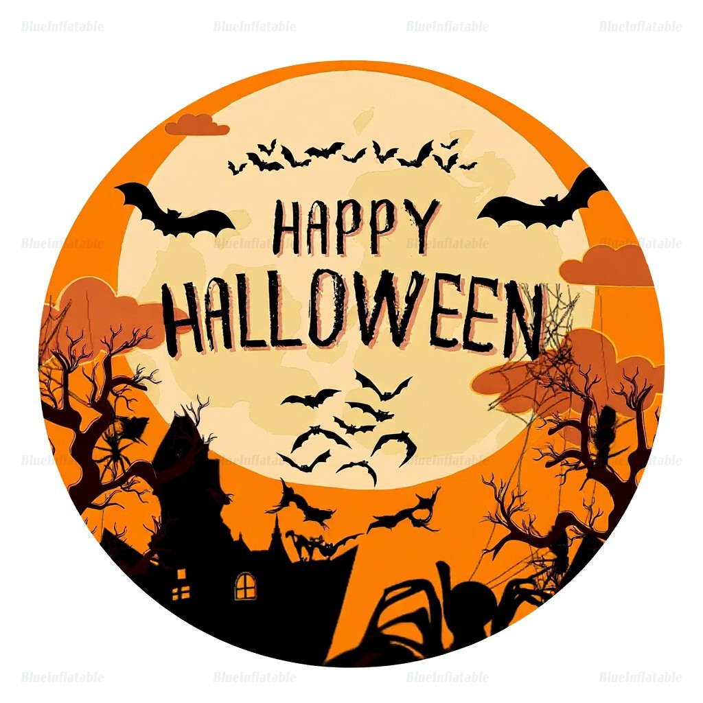 Halloween Haunted Inflatable Snow Globe with Blowing Snow - Image 7