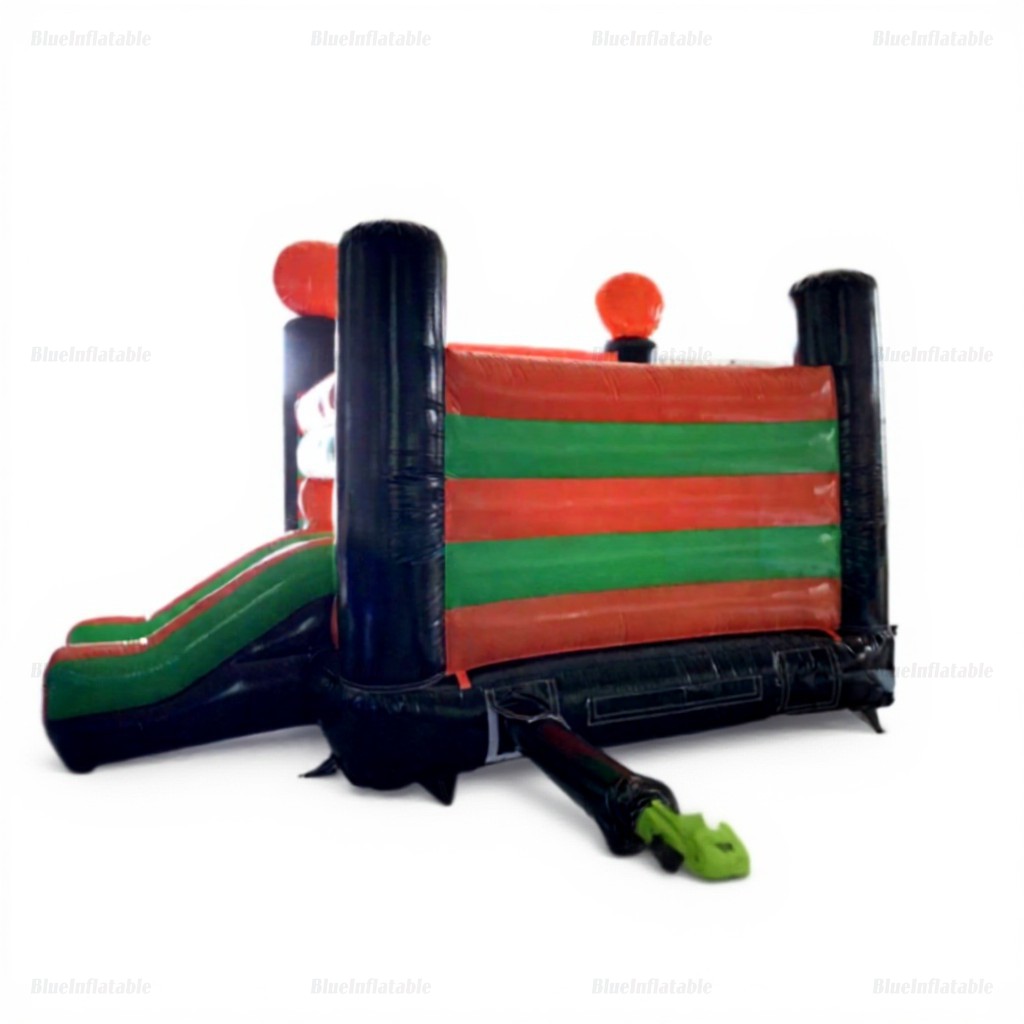 Halloween Pumpkin Inflatable Bounce House & Slide Combo - Image 6