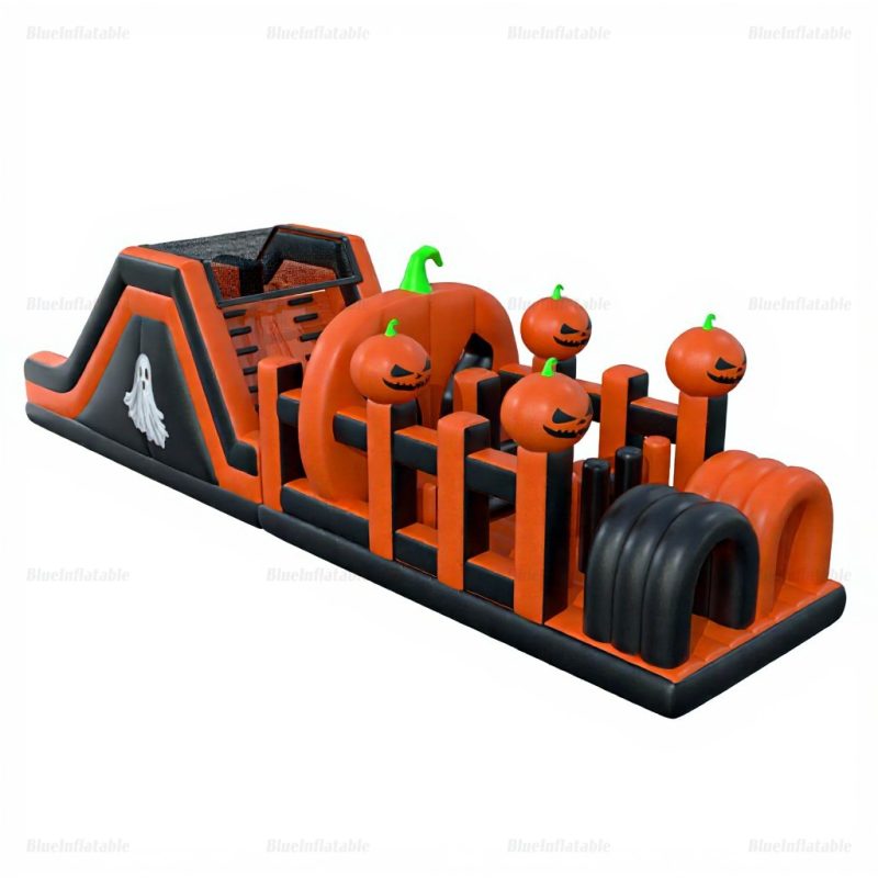 Halloween Pumpkin Obstacle Course Inflatable for Adults
