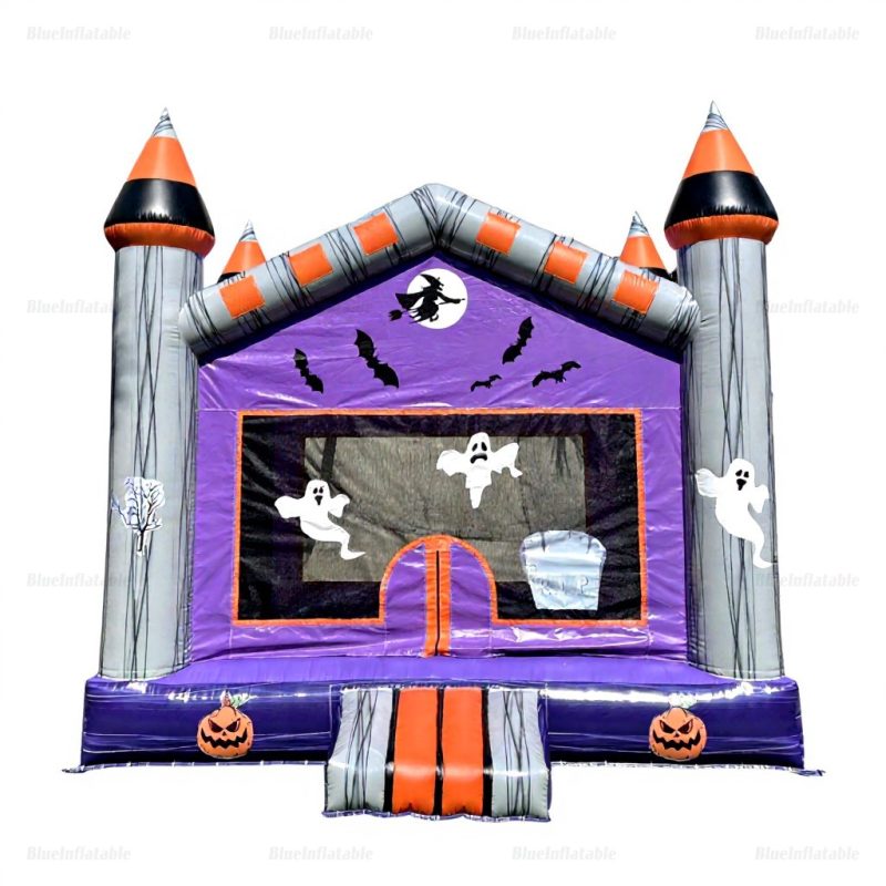 Halloween Pumpkin & Ghost Inflatable Bounce House