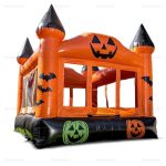 Halloween Pumpkin Inflatable Bounce House for Outdoor Parties