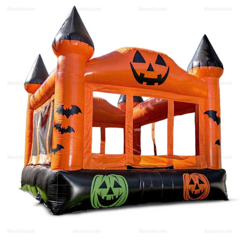 Halloween Pumpkin Inflatable Bounce House for Outdoor Parties