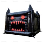 Halloween Scary Face Inflatable Bounce House Slide