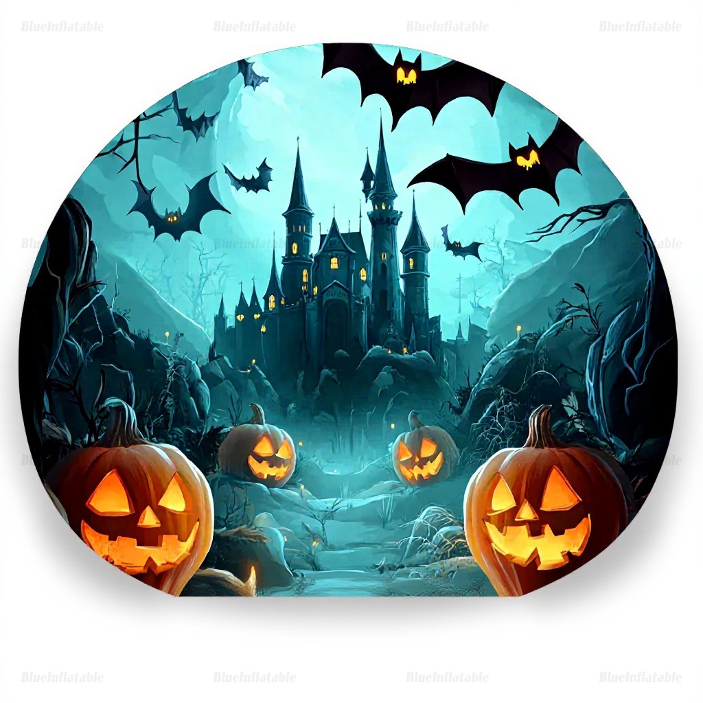 Halloween Inflatable Snow Globe Photo Booth House - Image 7