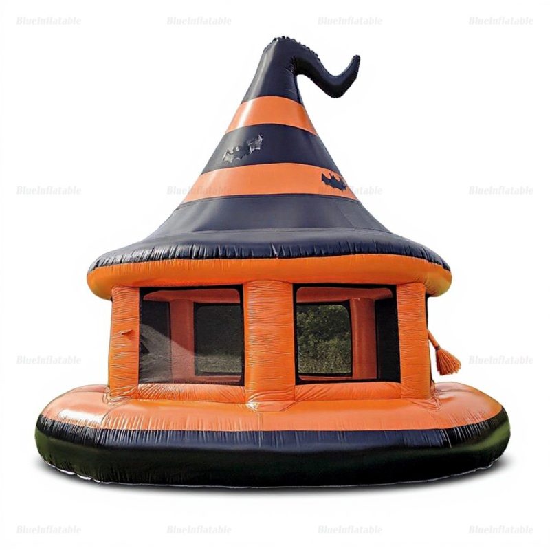 Halloween Witch Hat Inflatable Bounce House Castle