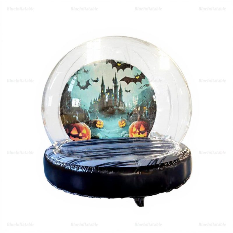 Halloween Pumpkin Globe Bounce House & Photo Booth