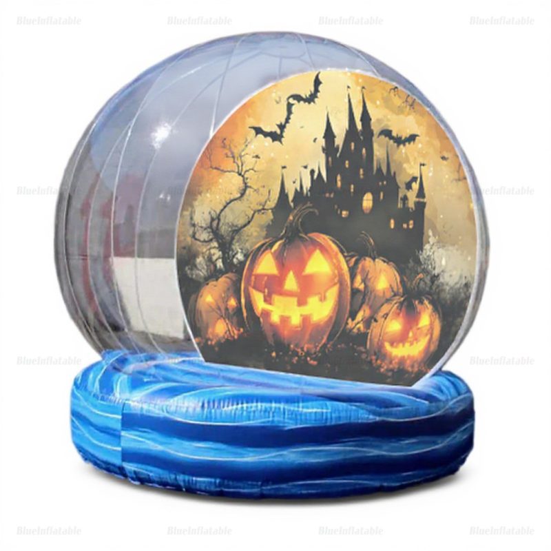 Inflatable Halloween Snow Globe Bounce House