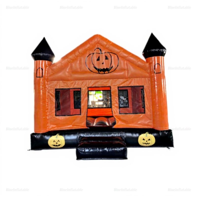 Halloween Pumpkin Inflatable Bounce House & Slide Rental