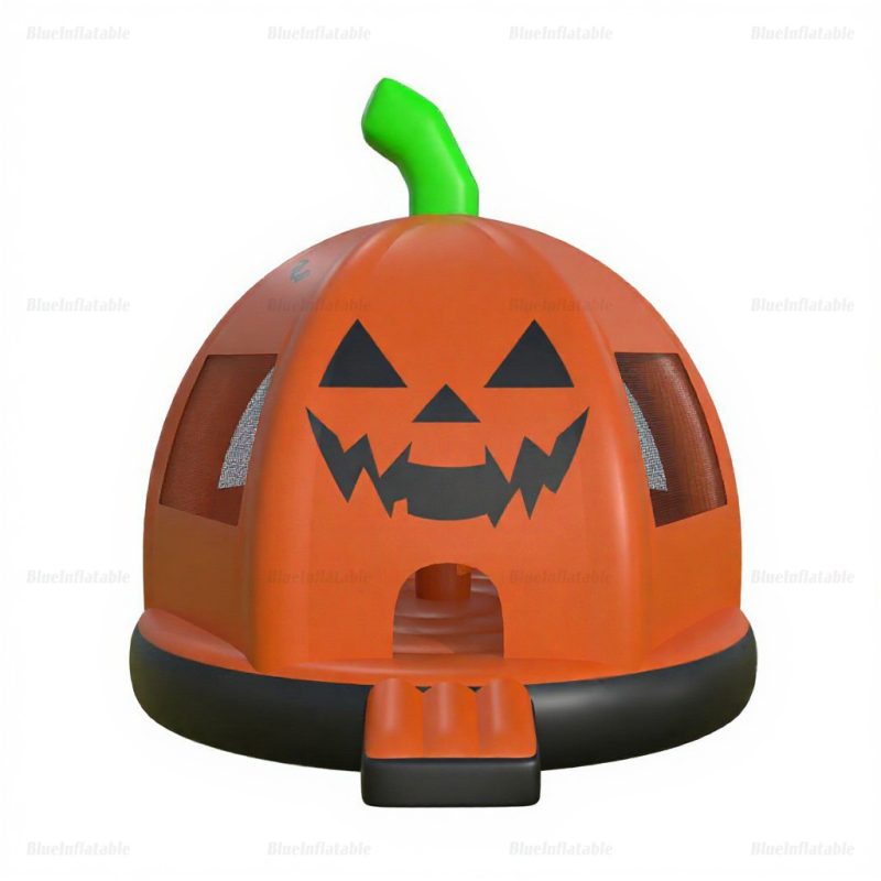 Halloween Pumpkin Inflatable Bounce House Slide