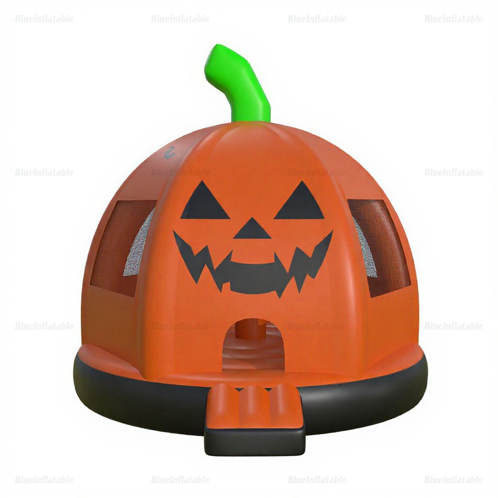 Halloween Pumpkin Inflatable Bounce House Slide