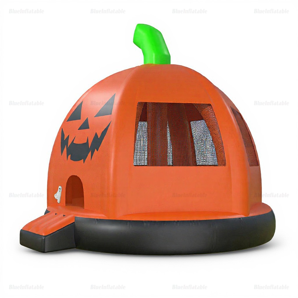 Halloween Pumpkin Inflatable Bounce House Slide - Image 3