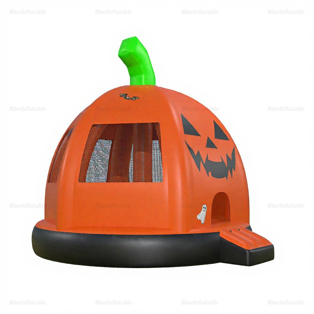 Halloween Pumpkin Inflatable Bounce House Slide - Image 4