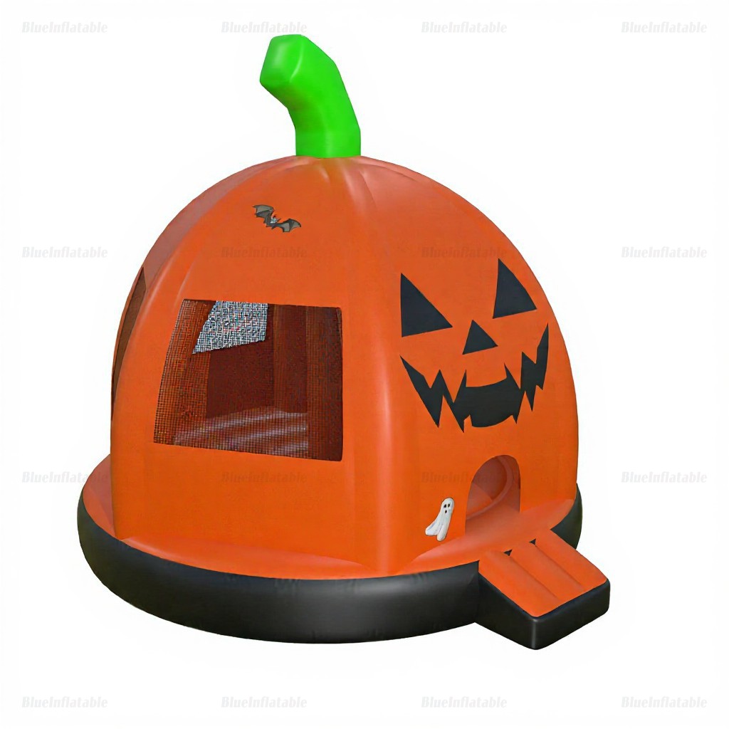 Halloween Pumpkin Inflatable Bounce House Slide - Image 6
