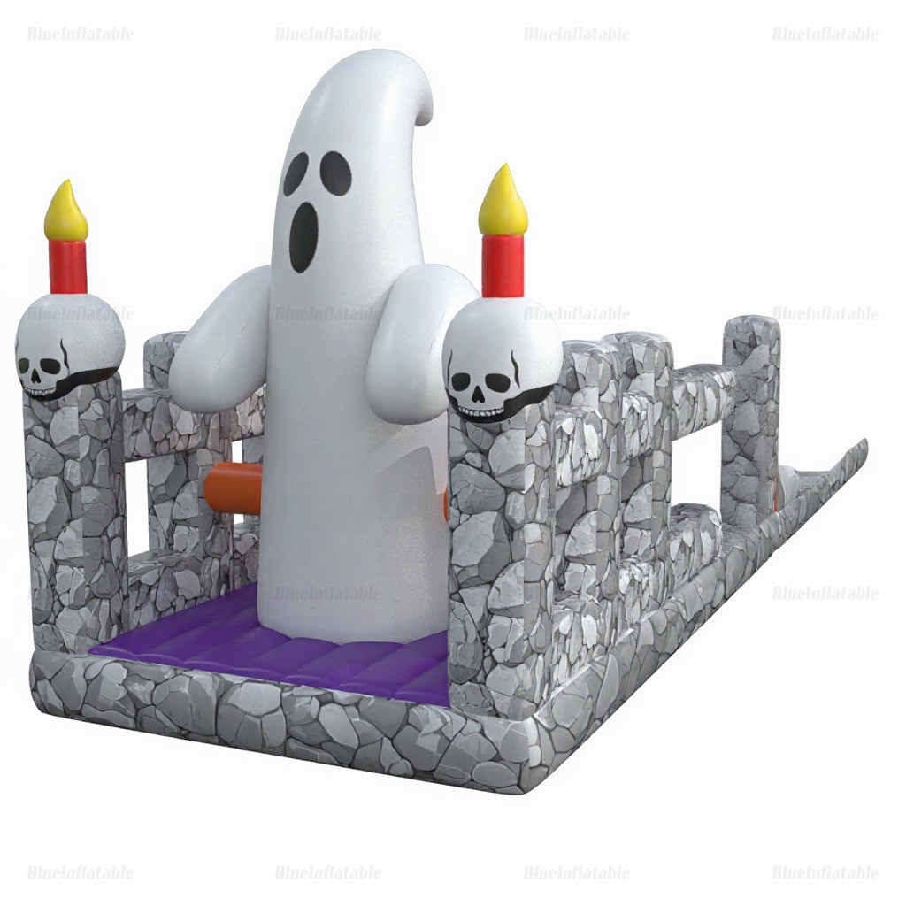 Friendly Ghost Halloween Inflatable Obstacle Course Rental - Image 5