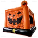 Halloween Pumpkin Inflatable Bounce House Slide