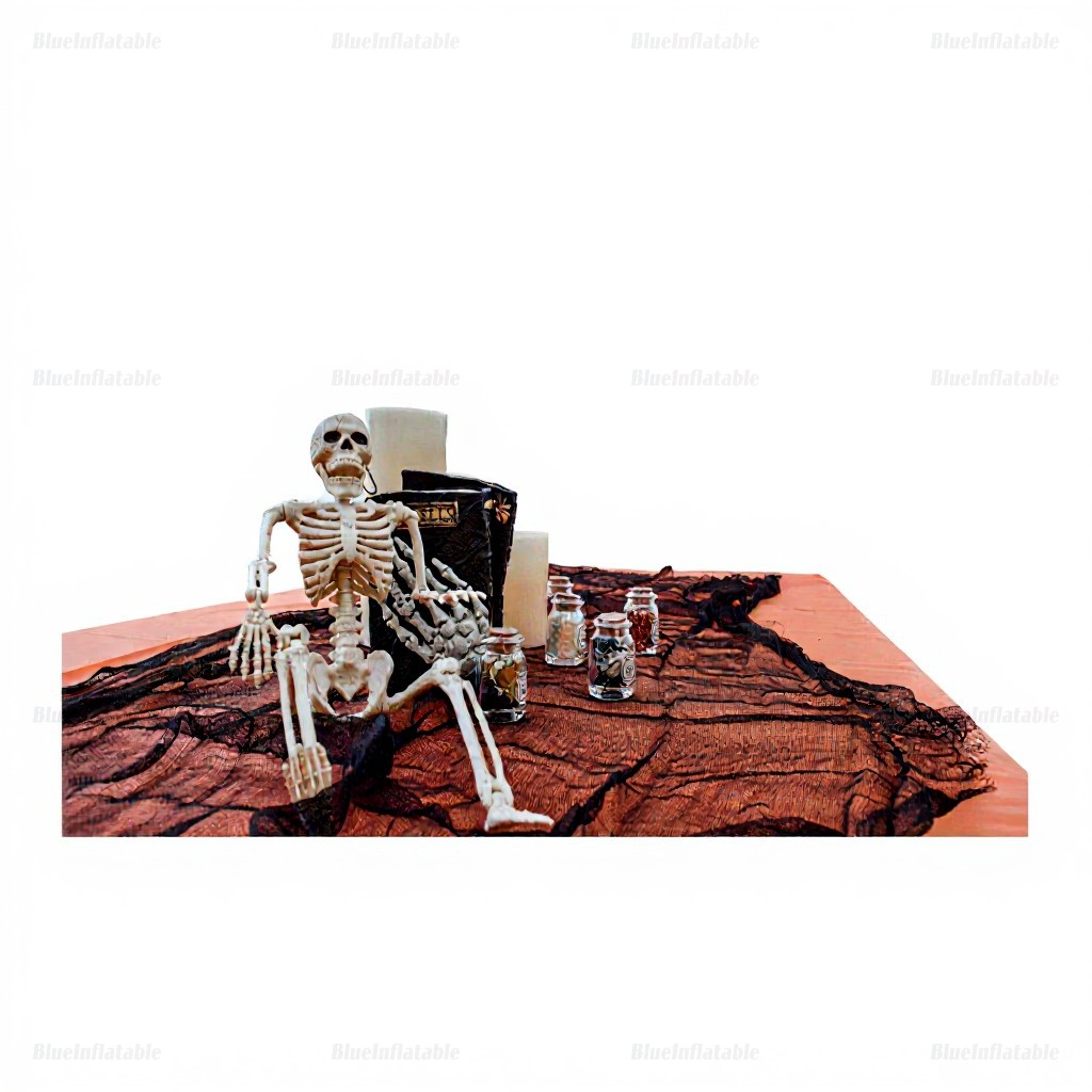 White Inflatable Bounce House for Halloween Parties - Image 3