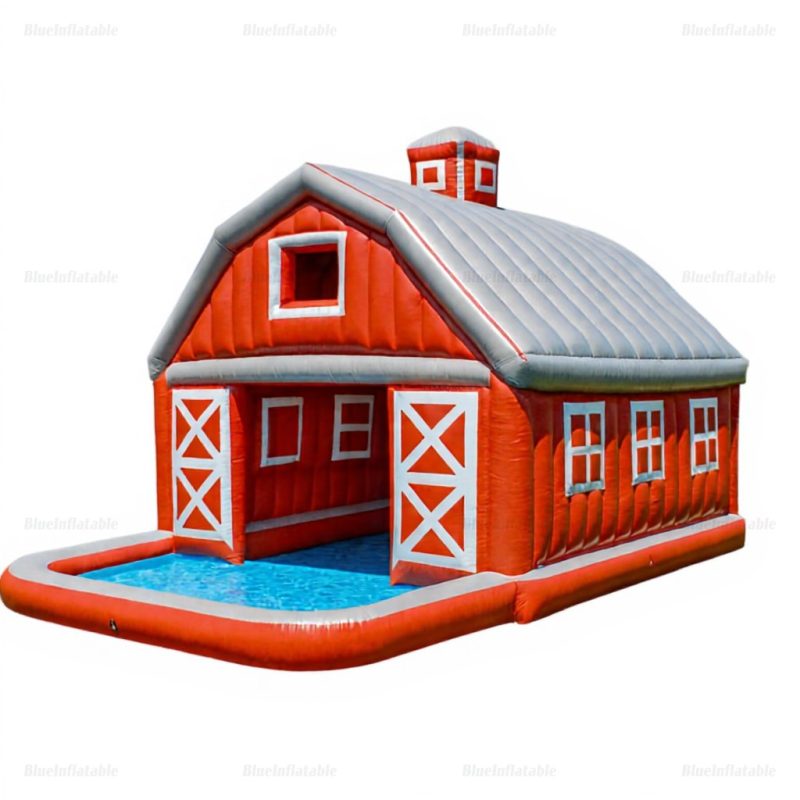 Inflatable Barn Pool & Soft Play Entertainment Hub