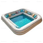 Inflatable Pool Sofa Playhouse for Outdoor Adult Parties