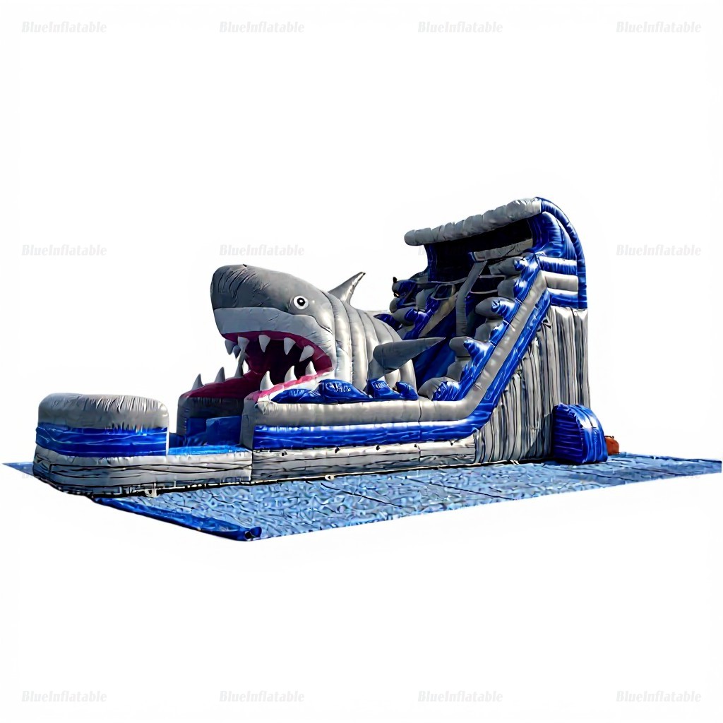 Commercial Shark Inflatable Water Slide for Events - Image 4