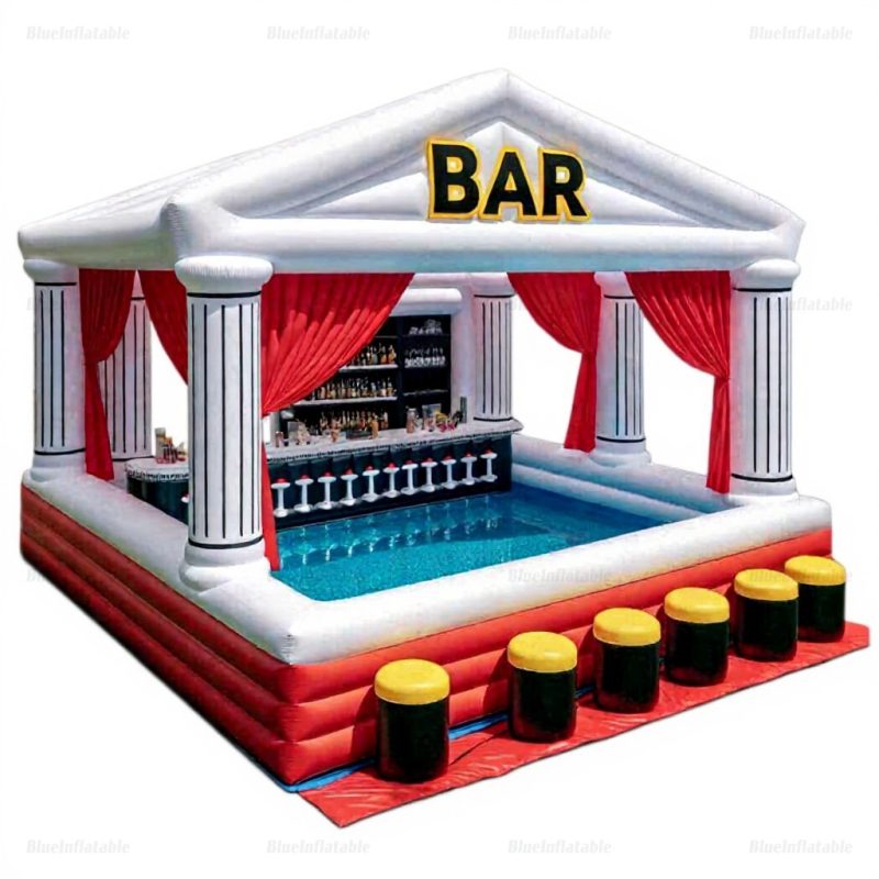 Inflatable Outdoor Pool Bar for Backyard Parties