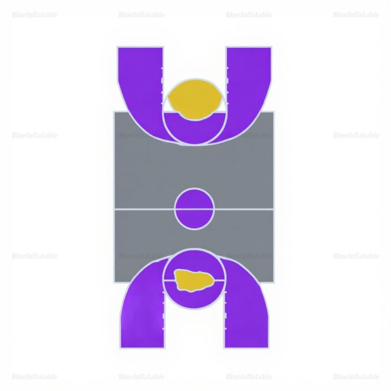 Inflatable Backyard Basketball Court Game