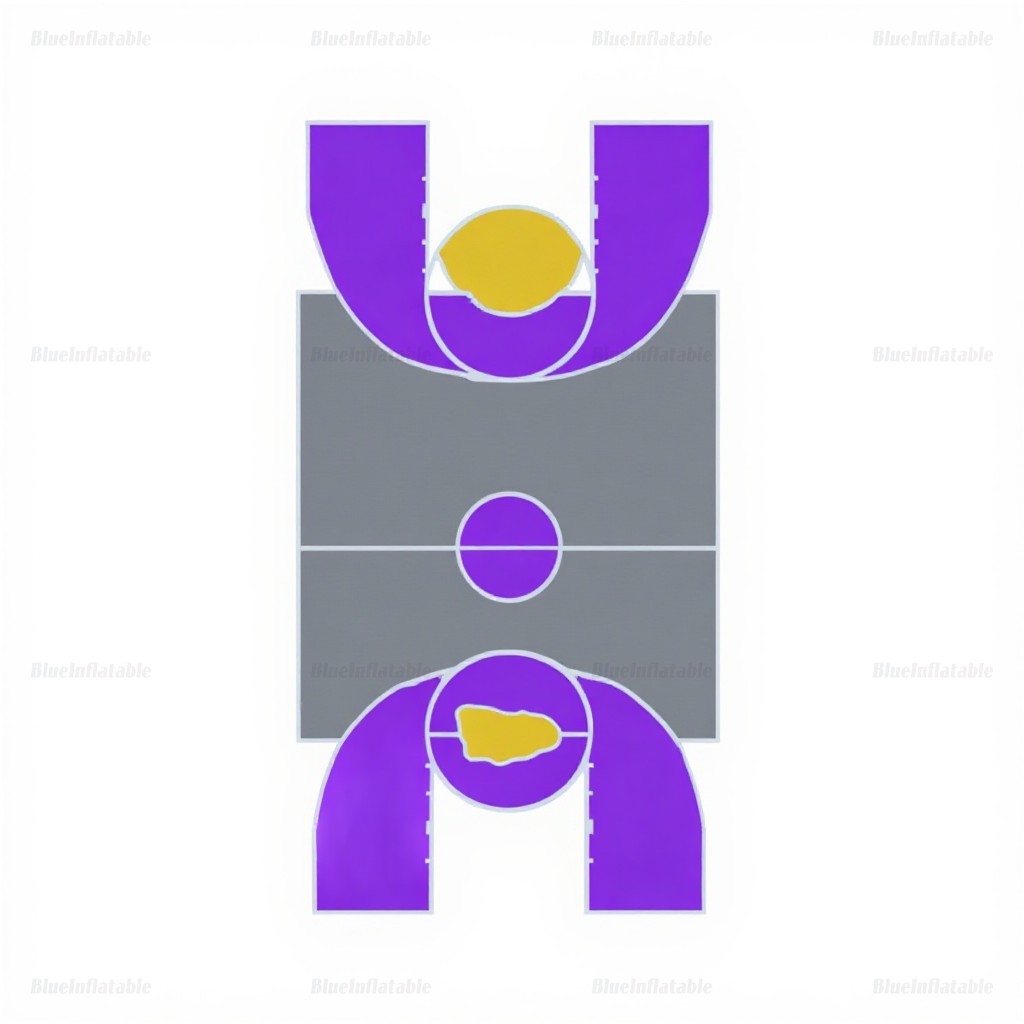 Inflatable Backyard Basketball Court Game