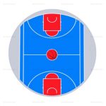 Inflatable Basketball Court with Sports Flooring