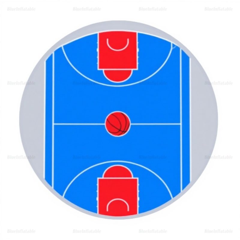 Inflatable Basketball Court with Sports Flooring