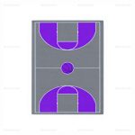 Inflatable Outdoor Basketball Court Air Mat