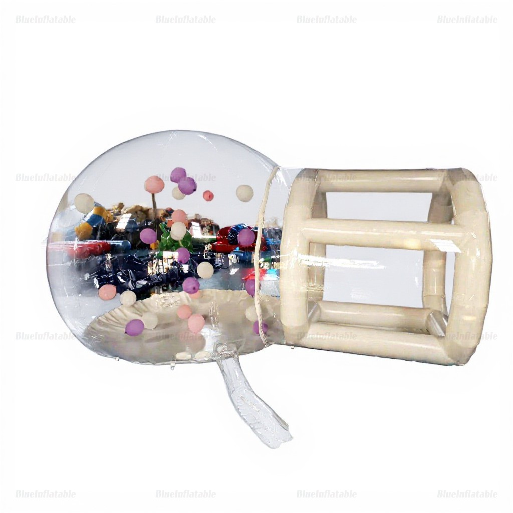 Clear Inflatable Bubble Dome Tent with Tunnel - Image 4