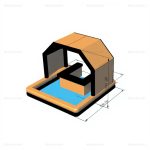 Inflatable Floating Pool Bar & Lounge Tent