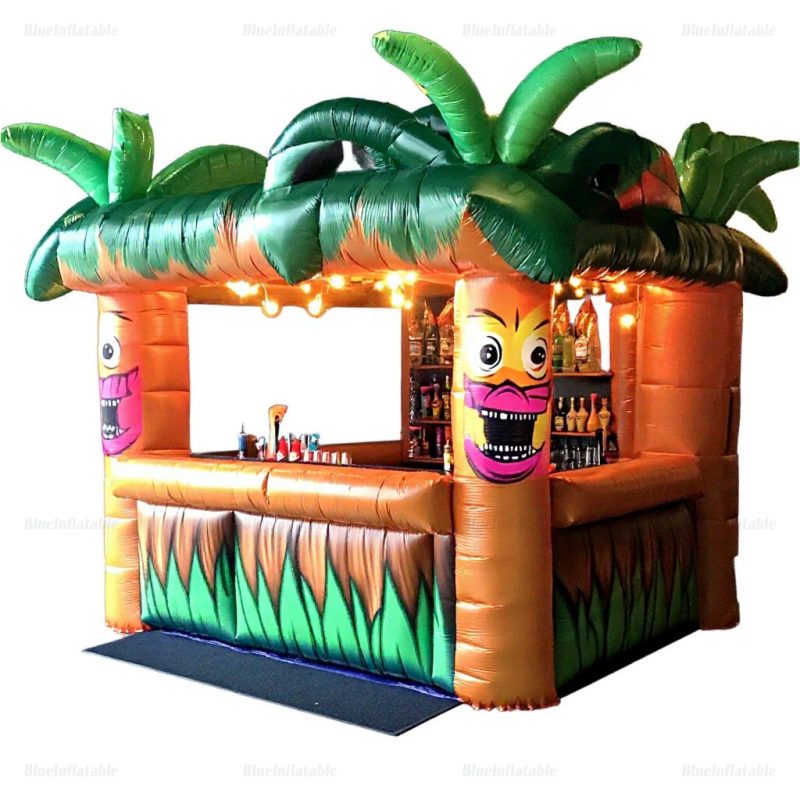 Inflatable Tiki Bar Booth Rental for Indoor Parties