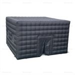 Large Black Inflatable Nightclub Tent for Outdoor Events
