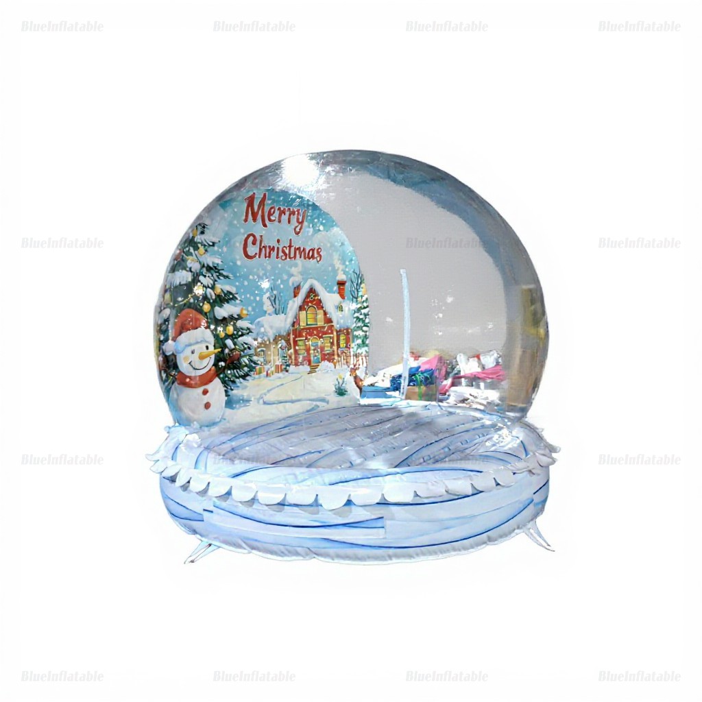 Inflatable Snowman Christmas Snow Globe Tent