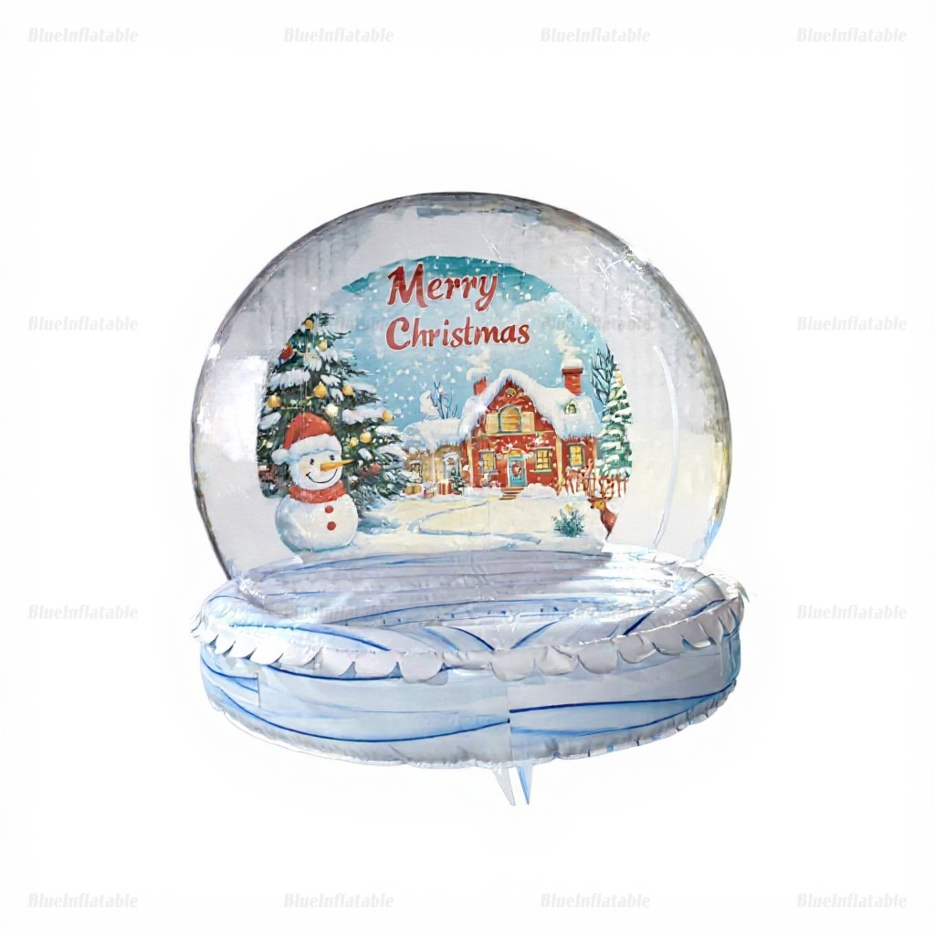 Inflatable Snowman Christmas Snow Globe Tent - Image 3