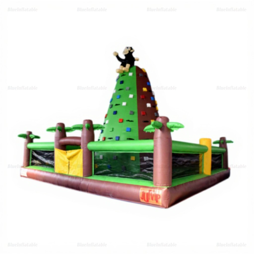 Inflatable Monkey Climbing Wall Water Slide - Image 3