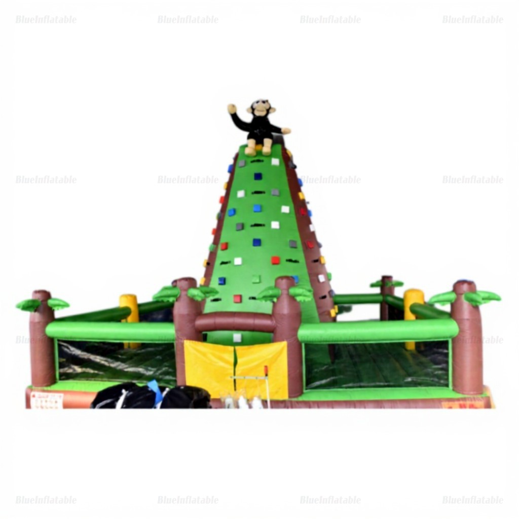 Inflatable Monkey Climbing Wall Water Slide - Image 4