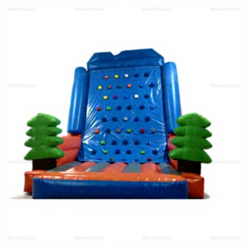 Inflatable Rock Climbing Wall with Pine Tree Design