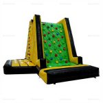 Commercial 3-Sided Inflatable Climbing Wall with Printed Graphics