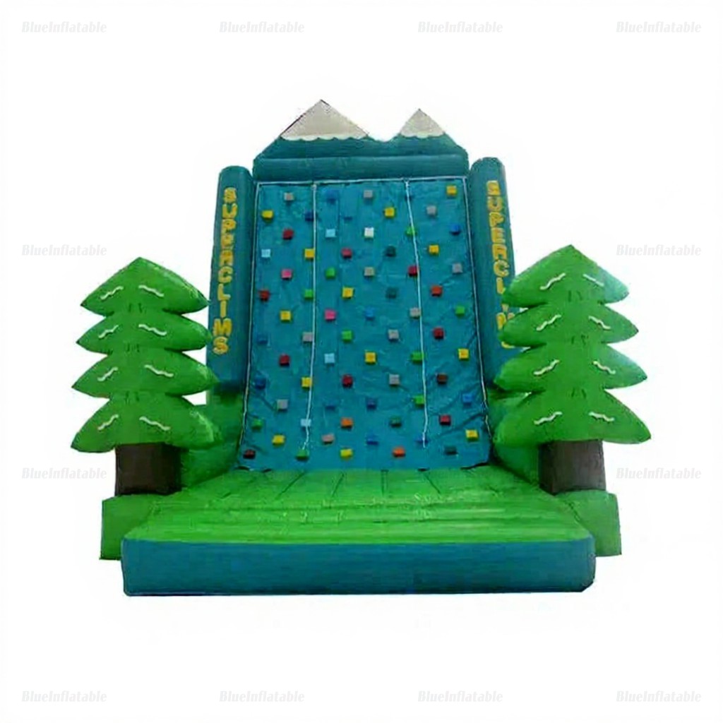 Green Tree Inflatable Climbing Wall Bounce House