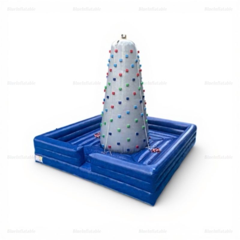 Inflatable Rock Climbing and Bungee Jump Water Slide